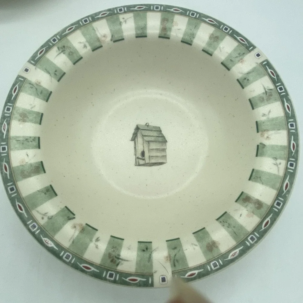 Pfaltzgraff Naturewood Deep Rimmed Soup Cereal Bowls 7 1/4